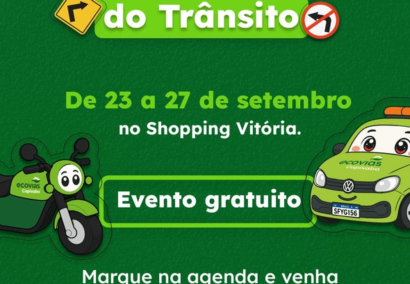 Semana Nacional do Trânsito: Ecovias Capixaba terá estande gratuito com teatro, jogos e minipista para crianças no Shopping Vitória